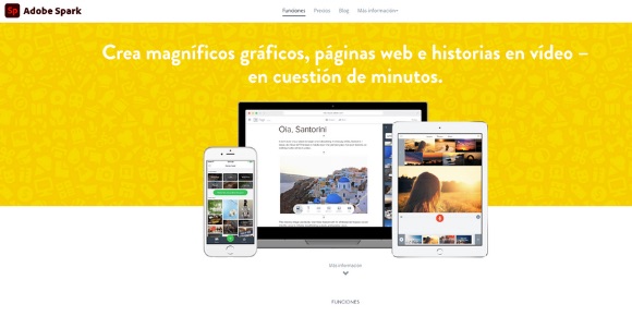 Funcionalidades de Adobe Spark